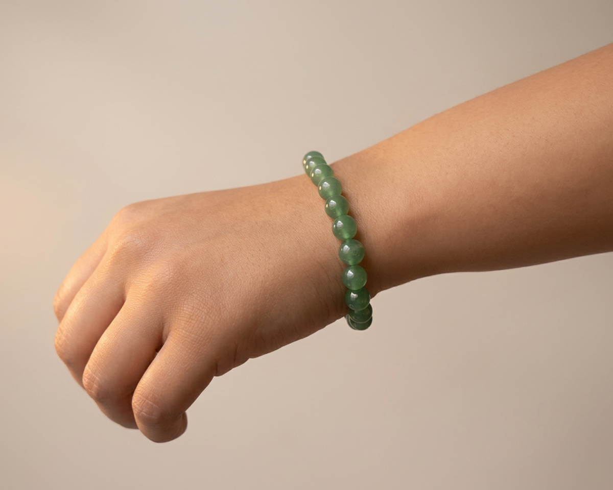 Lucky Leaf — Green Aventurine Bracelet