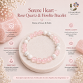 Serene Heart - Rose Quartz & Howlite Bracelet