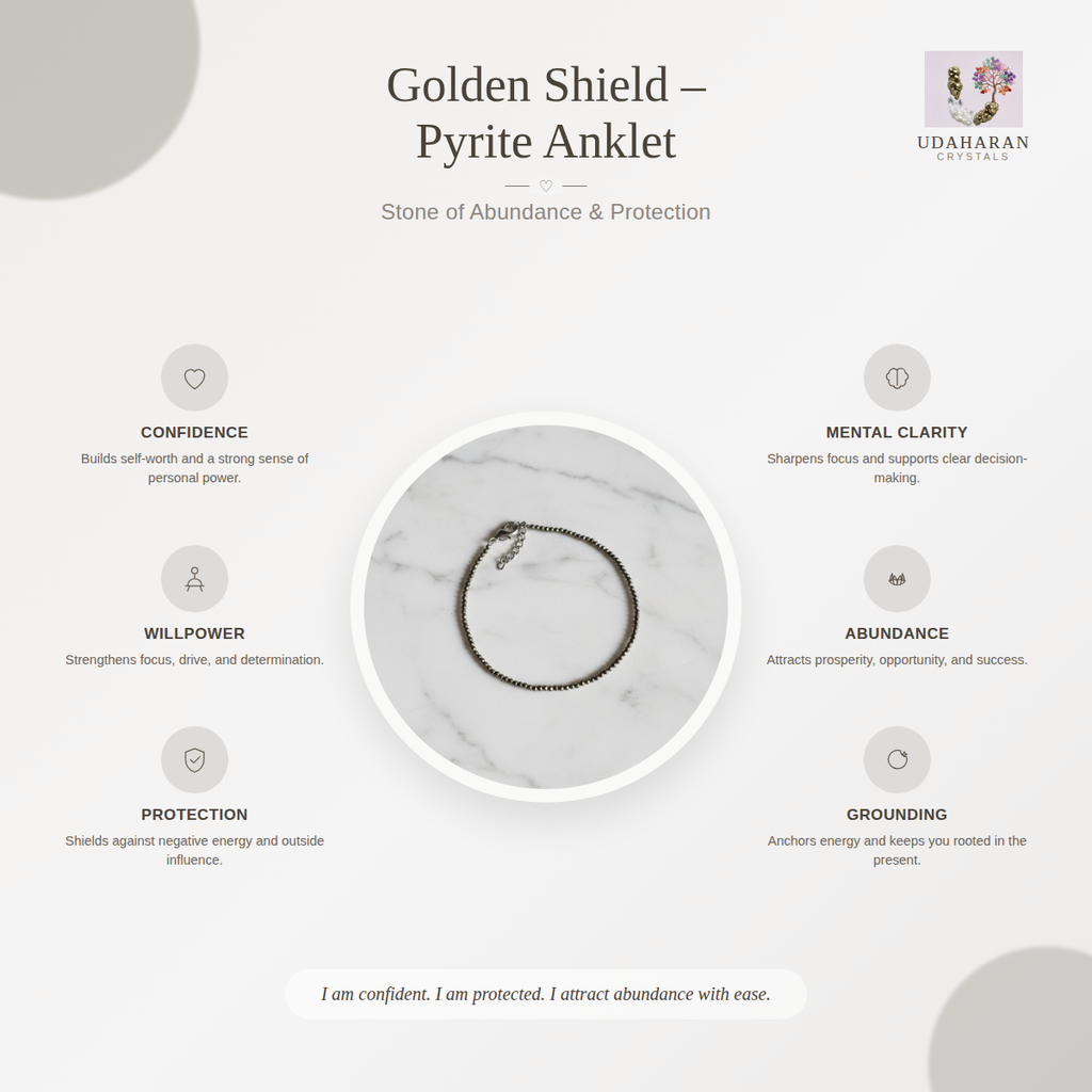 Midas Step — Pyrite anklet